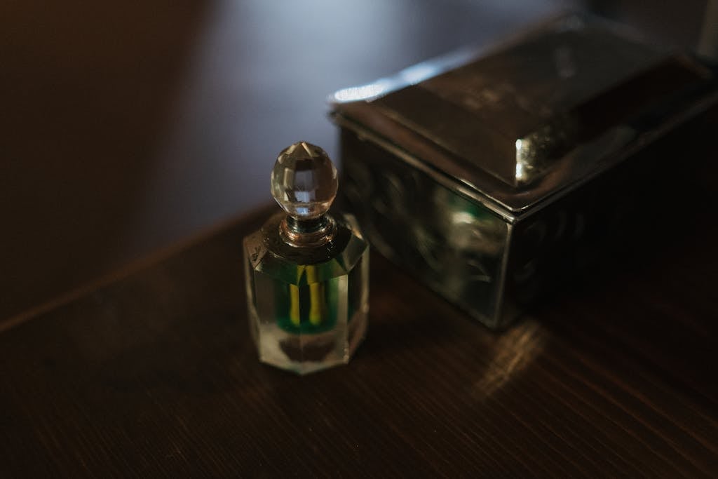 Close-up of Bottle of Holy Water and Silver Case in Orthodox Church | Hoodoo Spiritual Meaning of Holy Water
